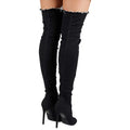 2026 New Boots Women Thigh High Boots Women Boots High Heels Shoes Tassel Jean Boot Ladies Shoes Peep Toe 44