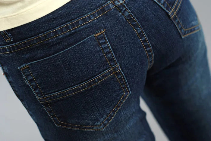 Promotion Women Autumn Bell Bottom Jeans Boot Cut Pants Office Lady Mid Waist Long Flares Trousers Size 26-38