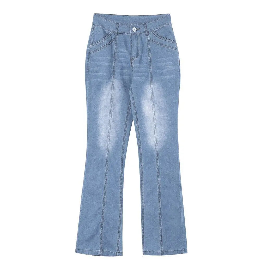 2025 New Women's Low Waist Boot Cut Jeans Fashion Slim Stretch Denim Flared Pants Casual Female Trousers XS-4XL Drop Shipping