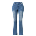 2024 New Women's Stretch Boot Cut Jeans Fashion Slim Fit Hip-Lifting Denim Flared Pants Casual Women's Trousers